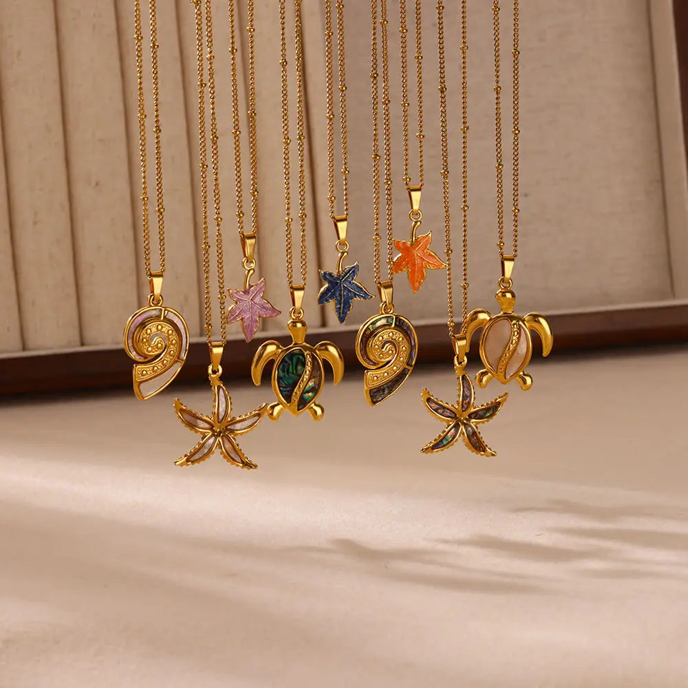 Stainless Steel Gold Plated Necklace