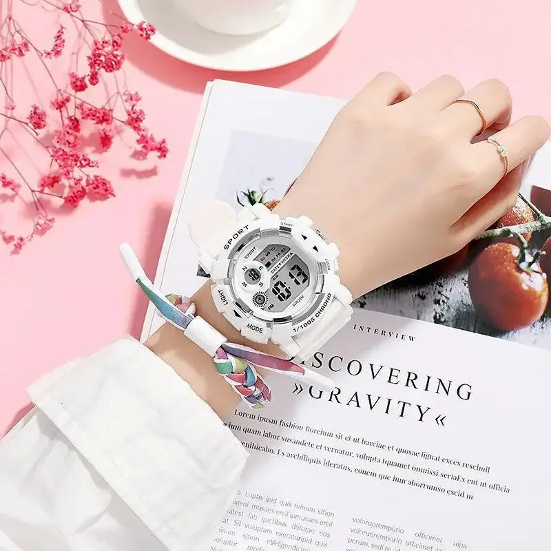YIKAZE Waterproof Fashion Digital Sports Watch for Kids