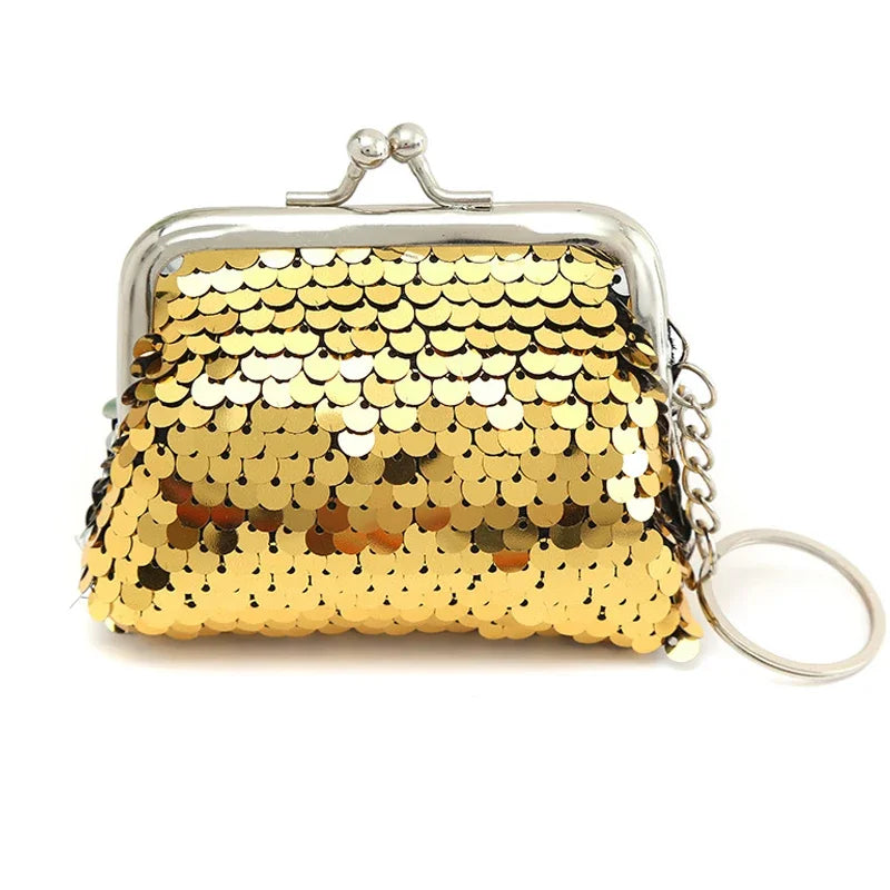 Mini Metal Clasp Keychain Coin Pouch Women