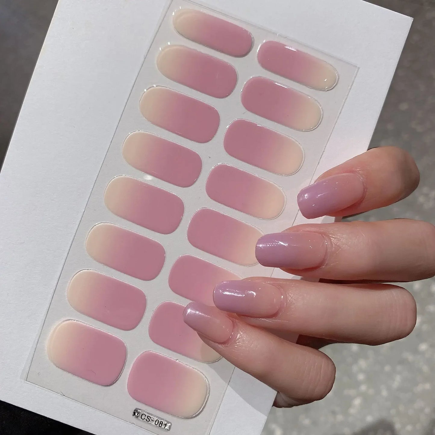 Semi-cured Gel Nail Stickers for UV Lamp