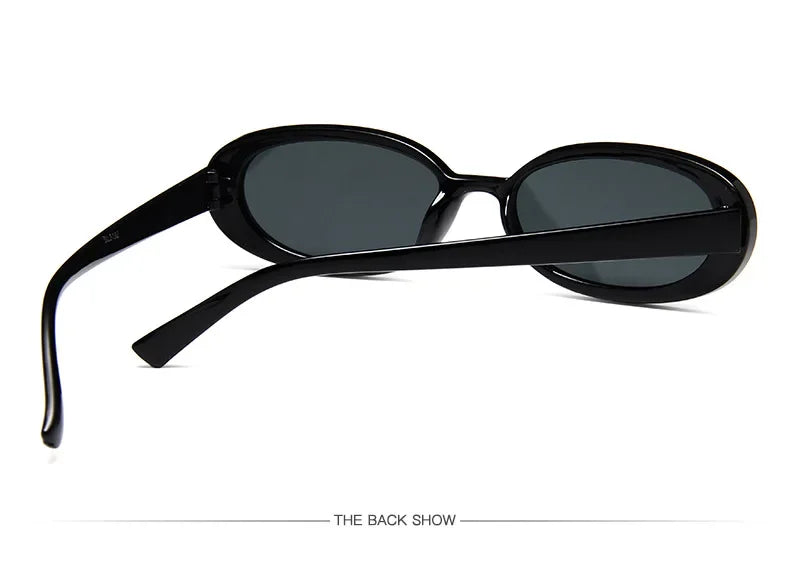 UV400 Vintage Oval Sunglasses For Women