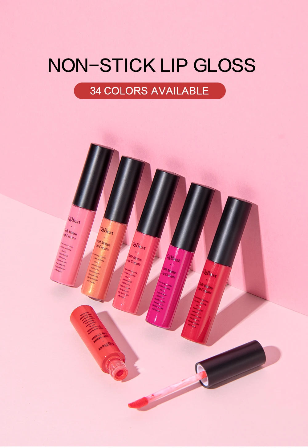 Nude Waterproof Matte Lip Gloss Liquid Lipstick/Lipgloss For Women