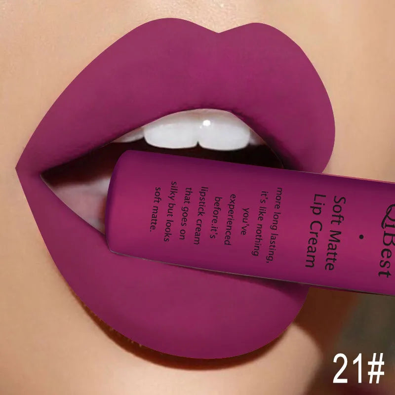 Nude Waterproof Matte Lip Gloss Liquid Lipstick/Lipgloss For Women
