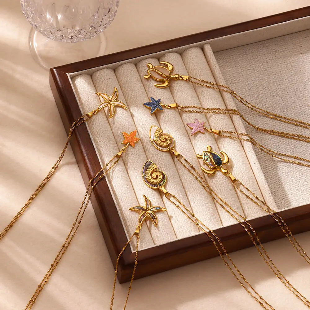 Stainless Steel Gold Plated Necklace