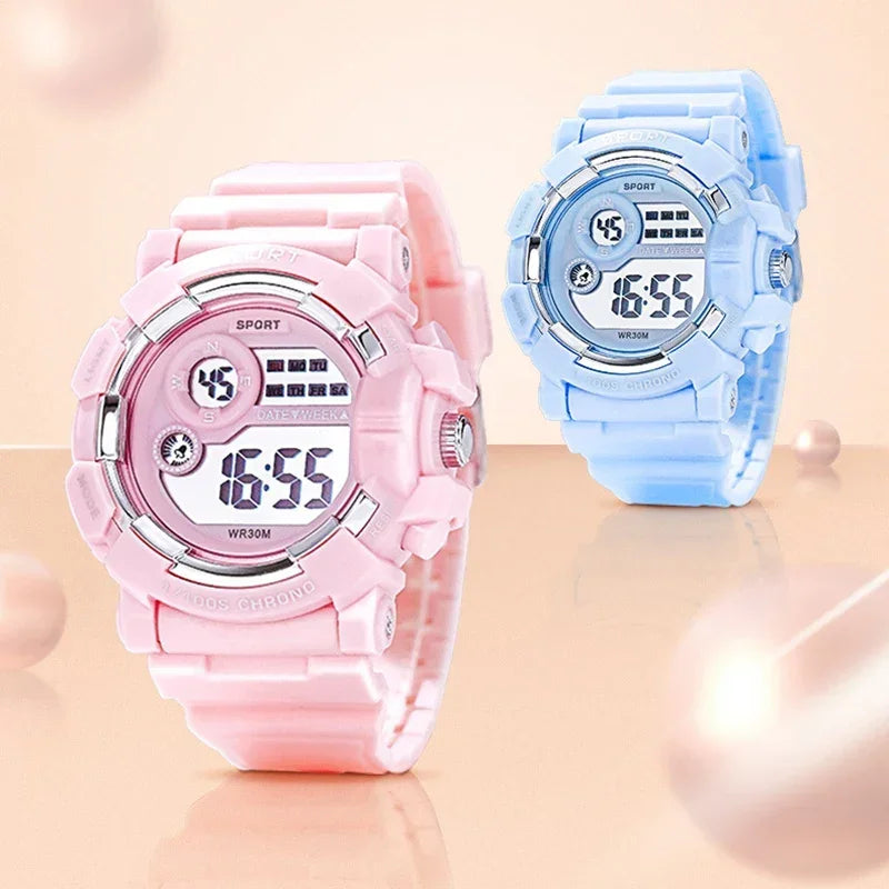 YIKAZE Waterproof Fashion Digital Sports Watch for Kids