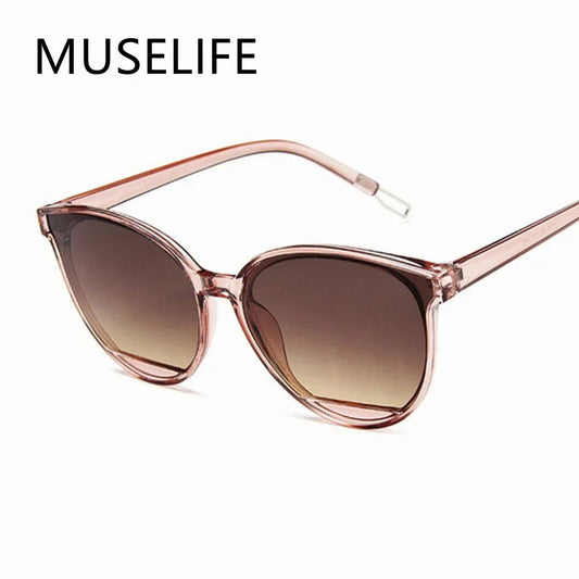 UV400 Classic Vintage Metal Mirror Sun Glasses for Female