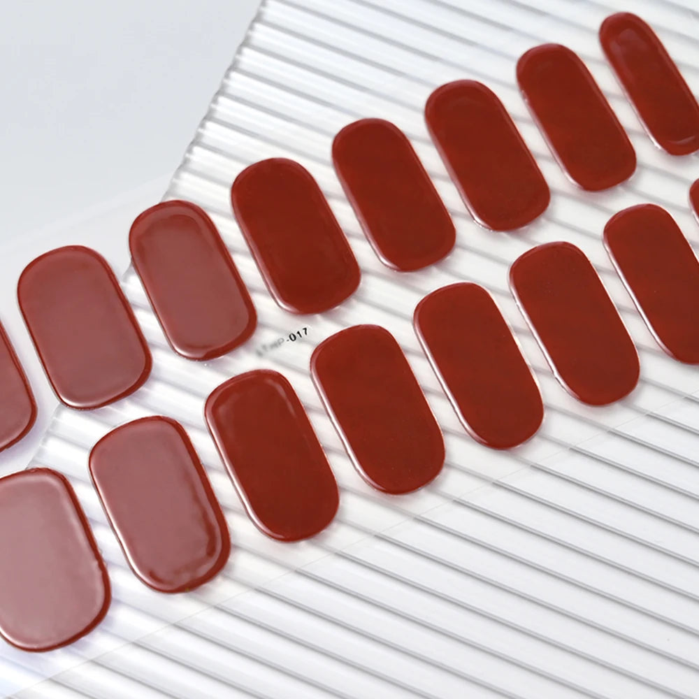 UV/LED Lamp Gel Nail Polish Wraps Long-Lasting Full Cover