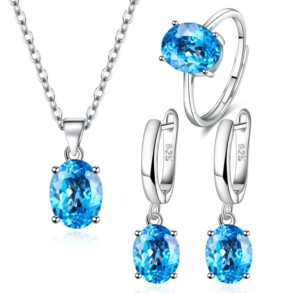 925 Sterling Silver Women's Jewelry Sets