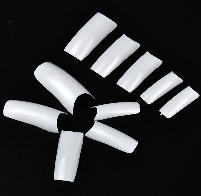 100 Pcs Fake False Nails with Glue Natural Full  Tips