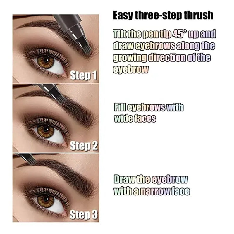 5 Colors Liquid Long Lasting Eyebrow Pencil for Women