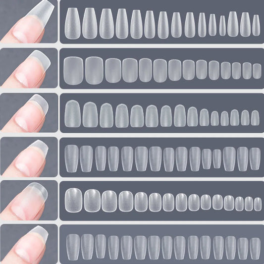 120pcs Transparent Press on Nails