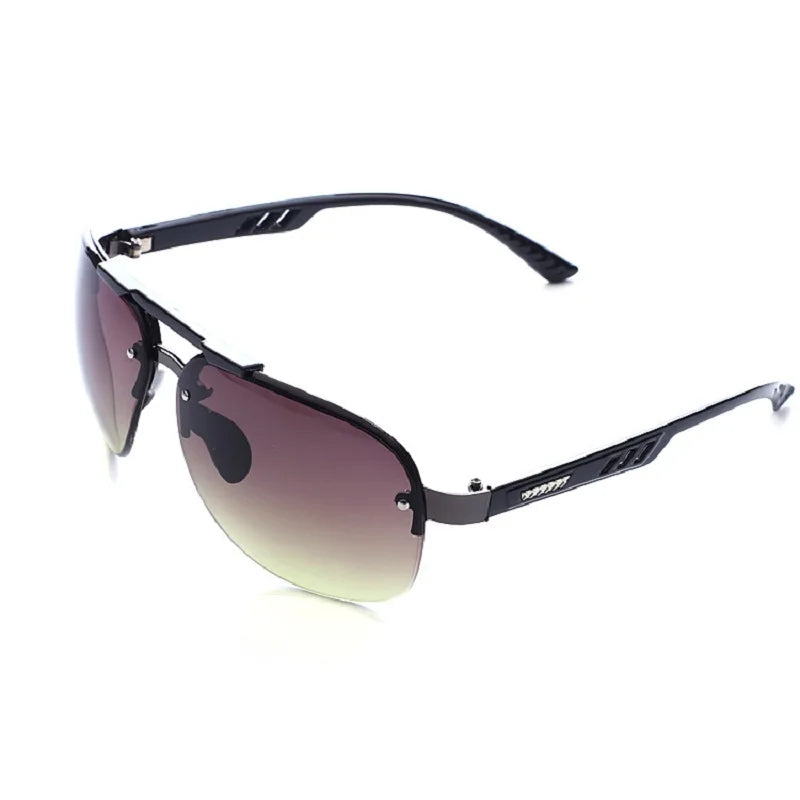 UV 400 Vintage Punk Rimless Rectangle Men Fashion Glasses