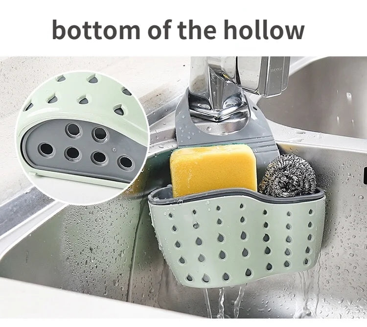 Kitchen Portable Hanging Drain Basket for Sponge & Soaps