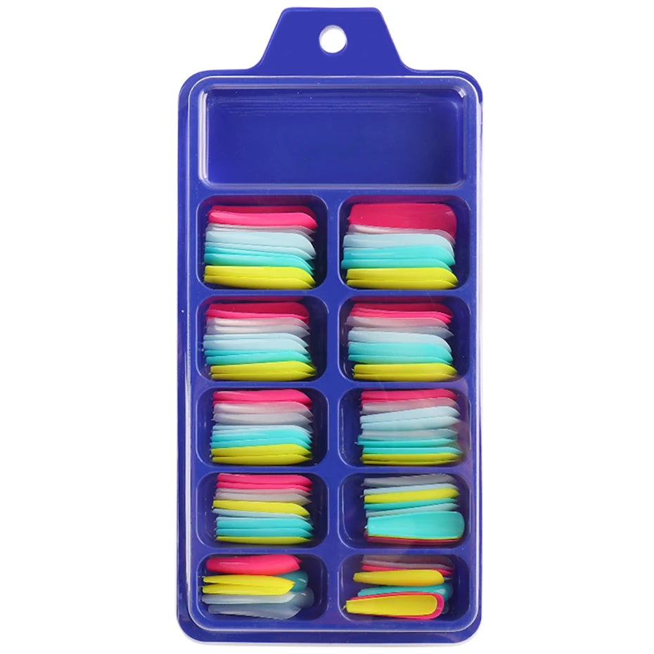 100pcs Press On Acrylic Coffin Extension Nails