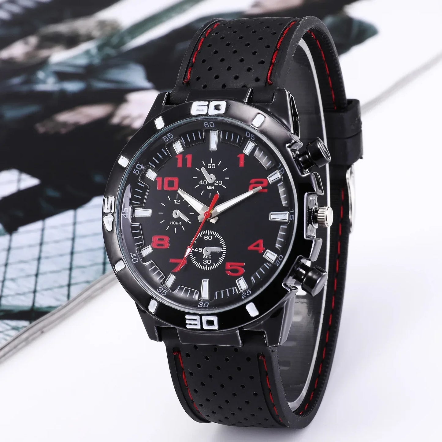 Brand Quartz Men Watches Reloj Hombre Luxury Male Clock Sport Mens Watch Fashion Silicone Strap Student Wristwatches Gift