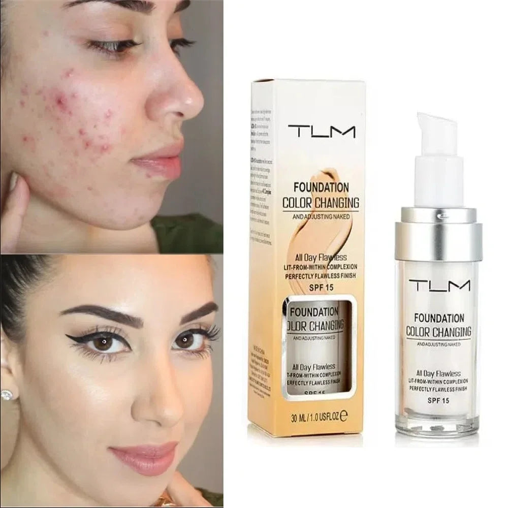 TLM Foundation Liquid Soft Matte Long Lasting Hydrating Makeup Base