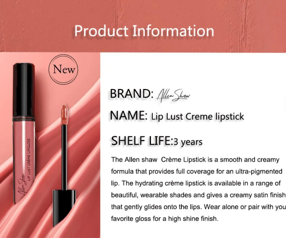 Waterproof Long Lasting Moist Lip Gloss