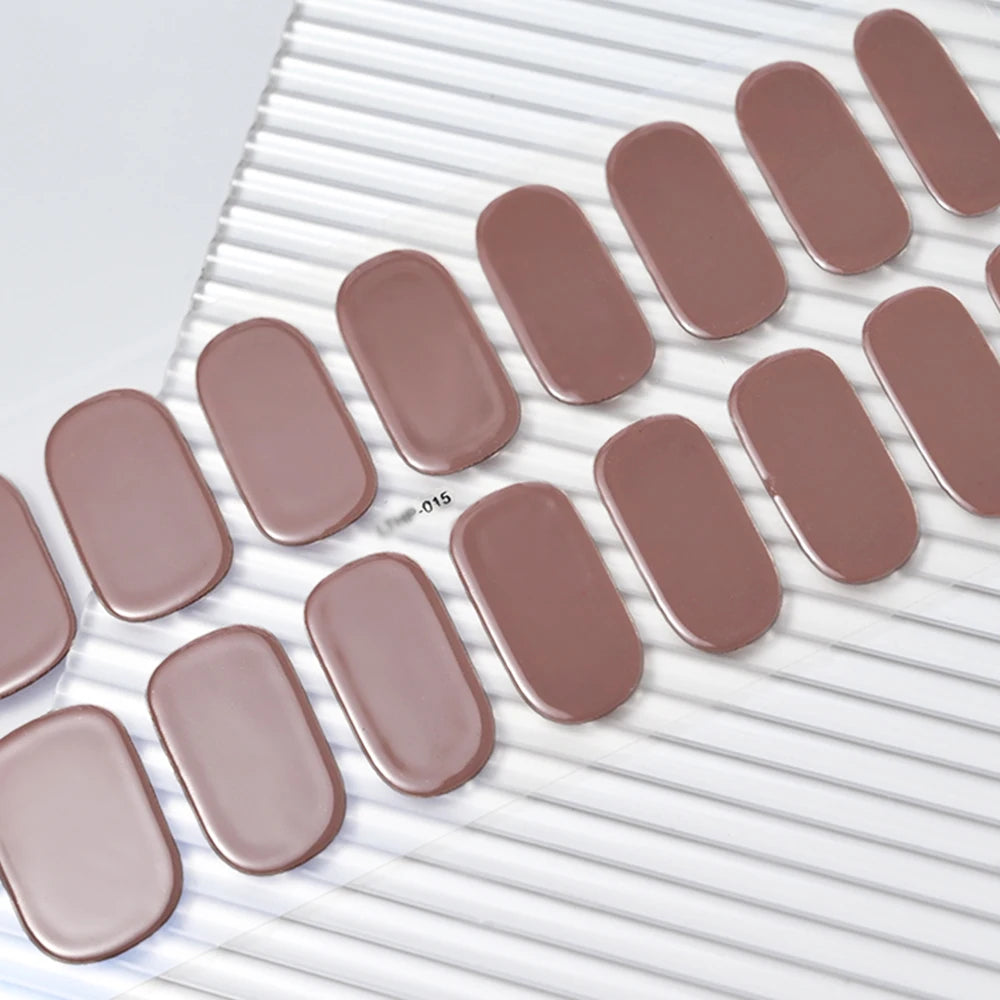 UV/LED Lamp Gel Nail Polish Wraps Long-Lasting Full Cover
