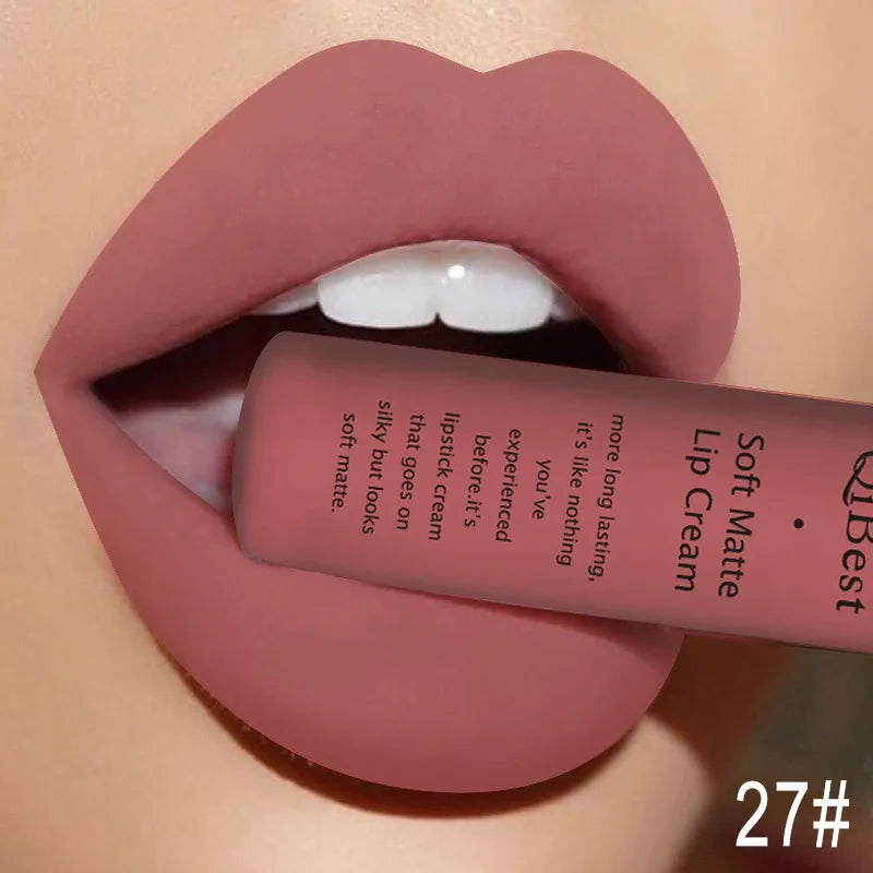 Nude Waterproof Matte Lip Gloss Liquid Lipstick/Lipgloss For Women