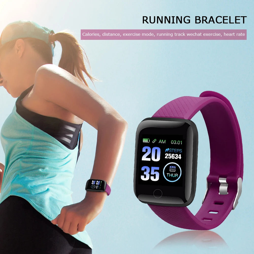 116 Plus Smart Watch Fitness Tracker Heart Rate Monitor