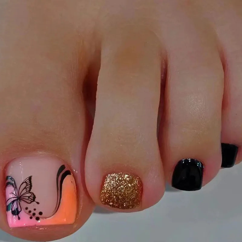 Press On False Toenails