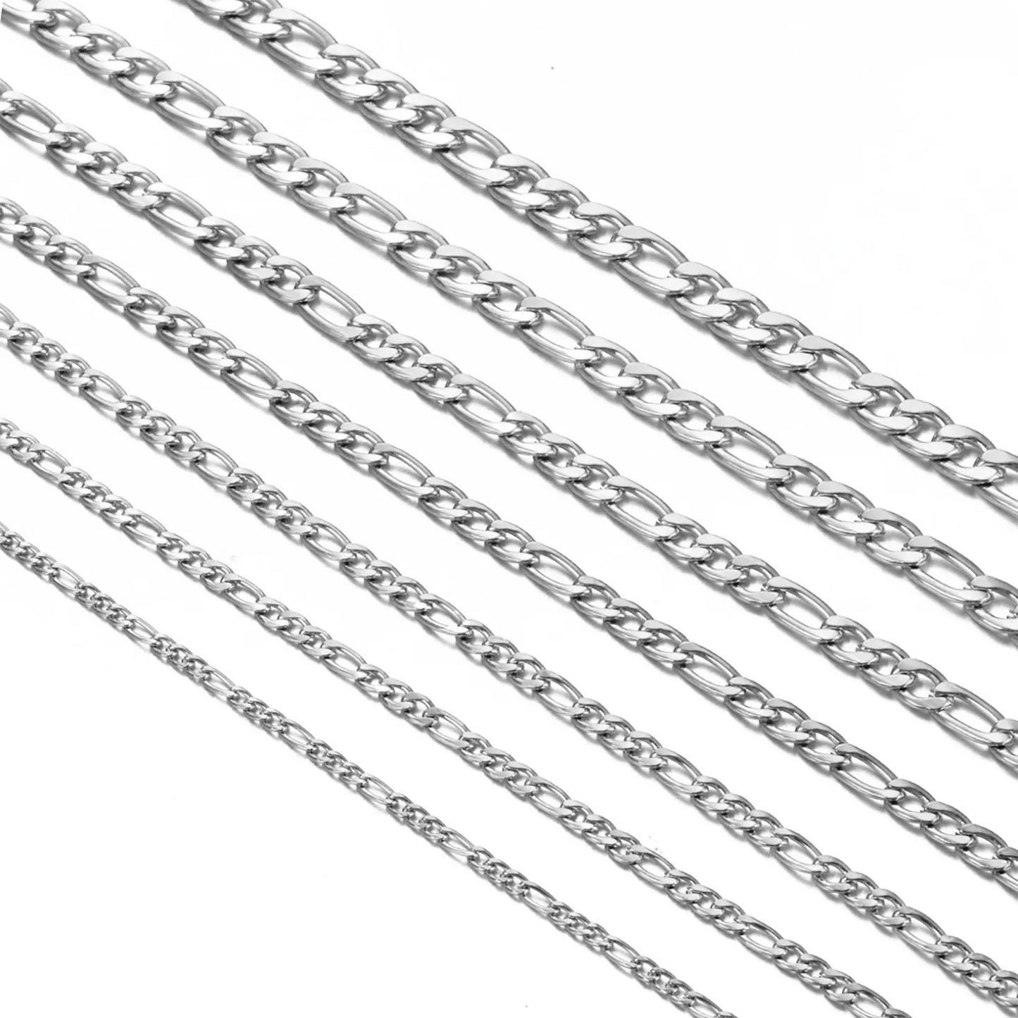 925 Sterling Long Silver Necklace with Clasp for Men & Women