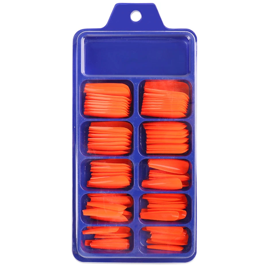 100pcs Press On Acrylic Coffin Extension Nails