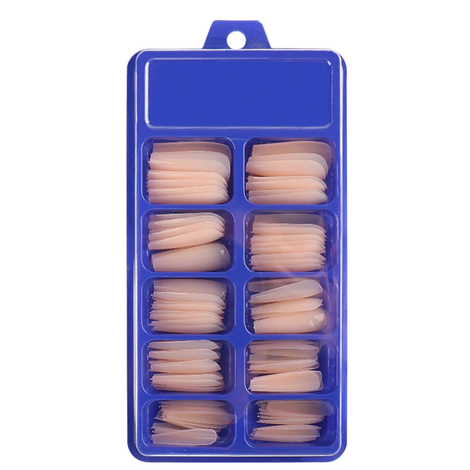 100pcs Press On Acrylic Coffin Extension Nails