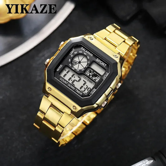 Stainless Steel Waterproof, Electronic Watch for Men