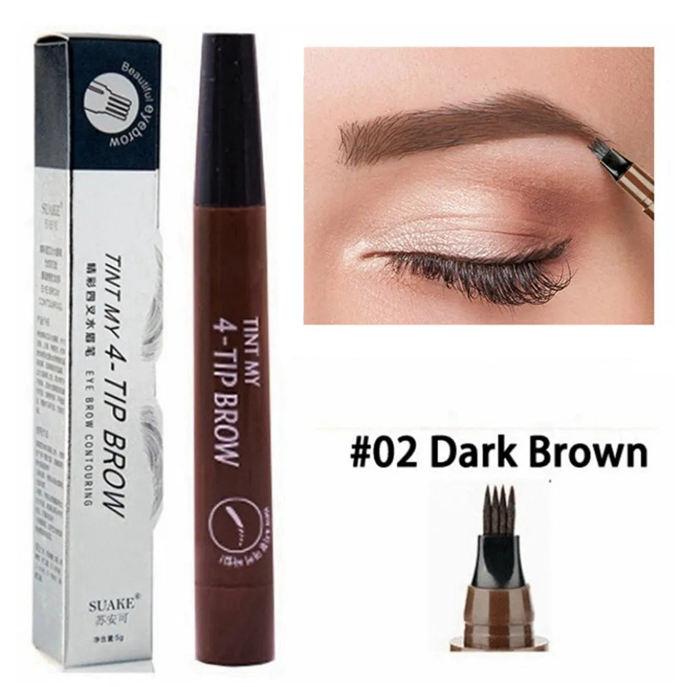 5 Colors Liquid Long Lasting Eyebrow Pencil for Women