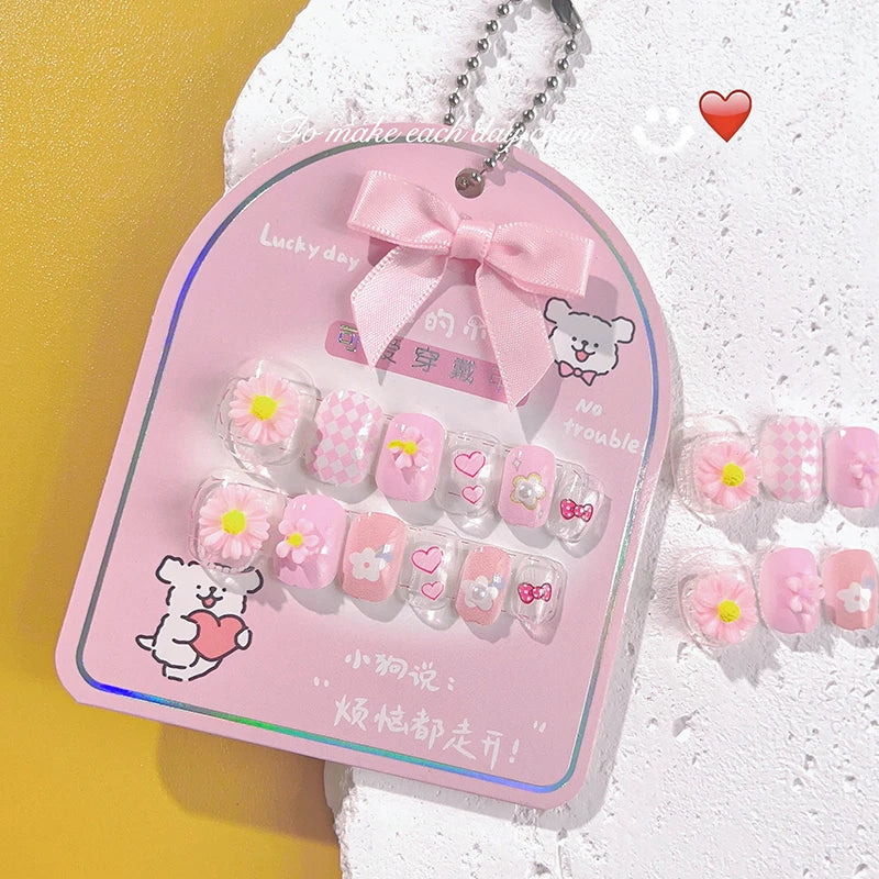 False Nails for Kids 12pcs