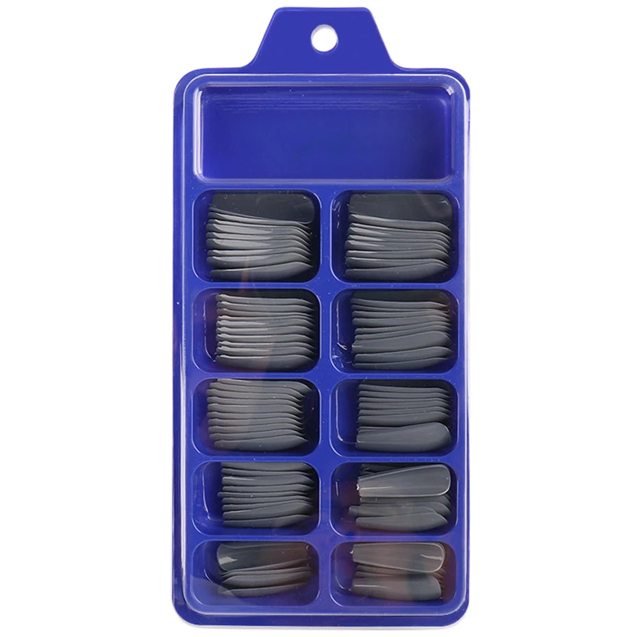 100pcs Press On Acrylic Coffin Extension Nails