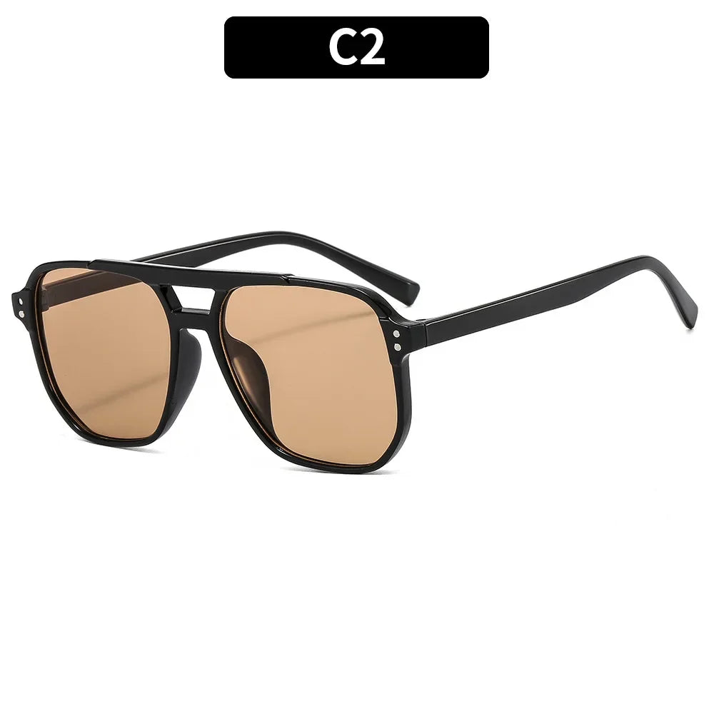 Vintage Square Sunglasses for Women UV400 Shades