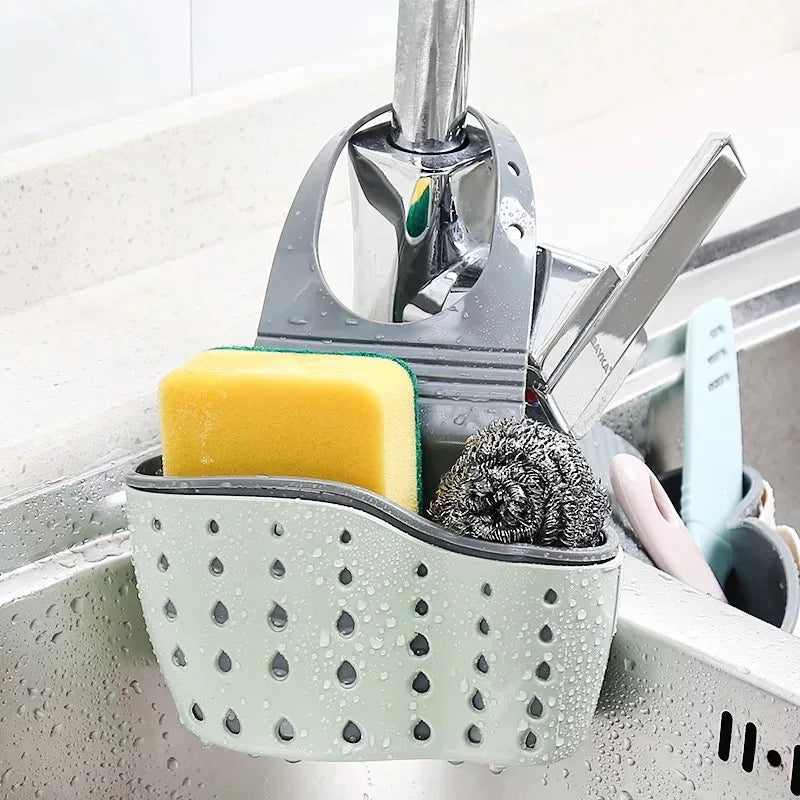Kitchen Portable Hanging Drain Basket for Sponge & Soaps