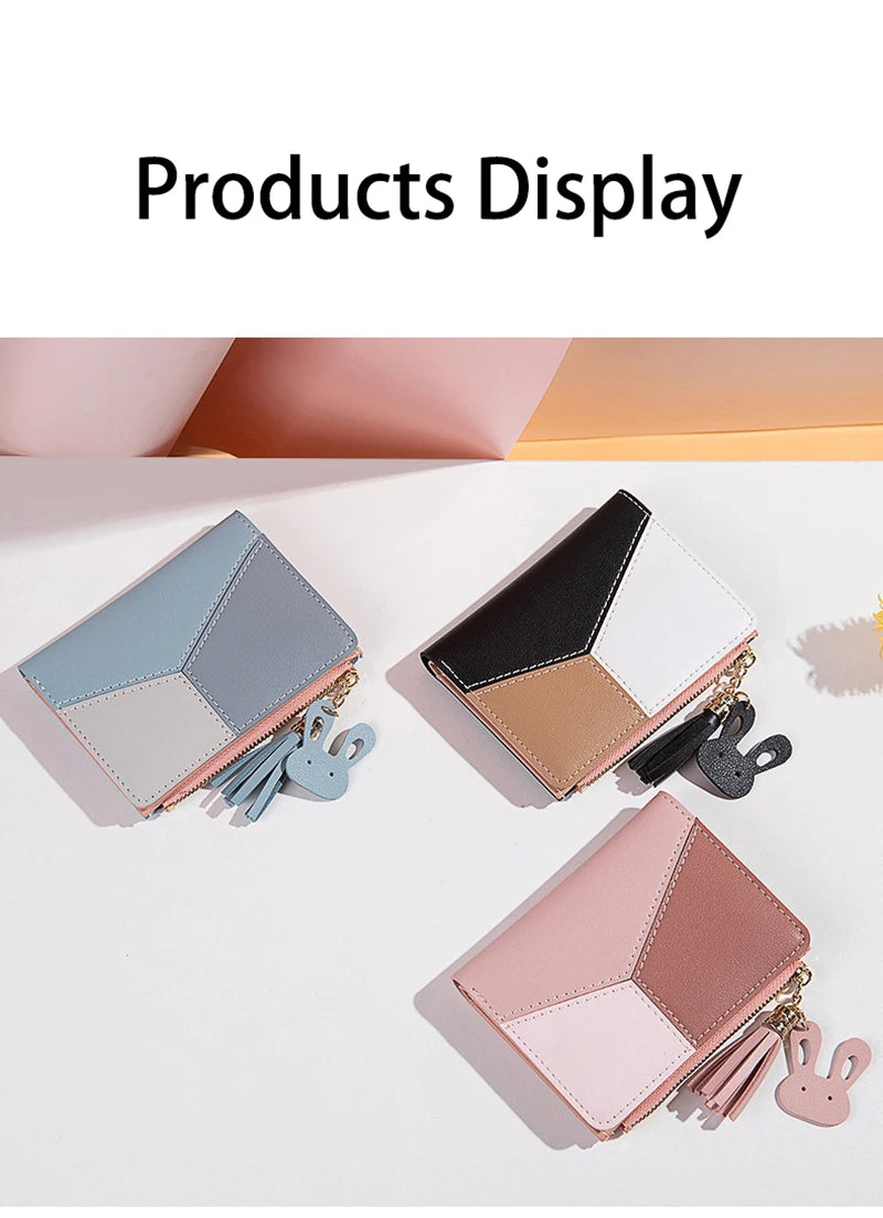 Women's PU Leather  Small Zipper Coin Purses/wallet