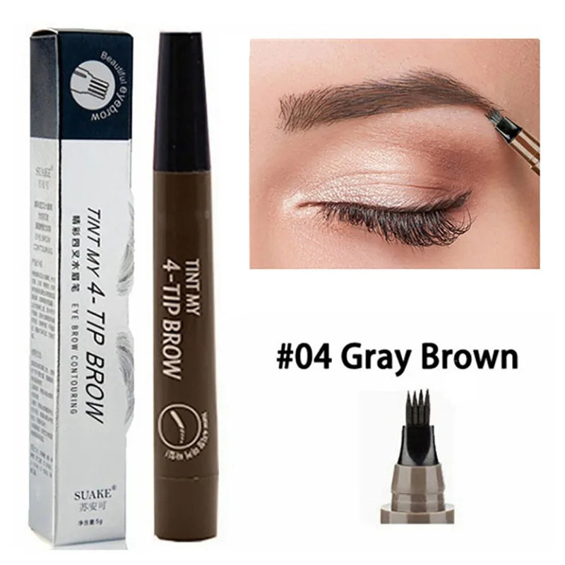 5 Colors Liquid Long Lasting Eyebrow Pencil for Women