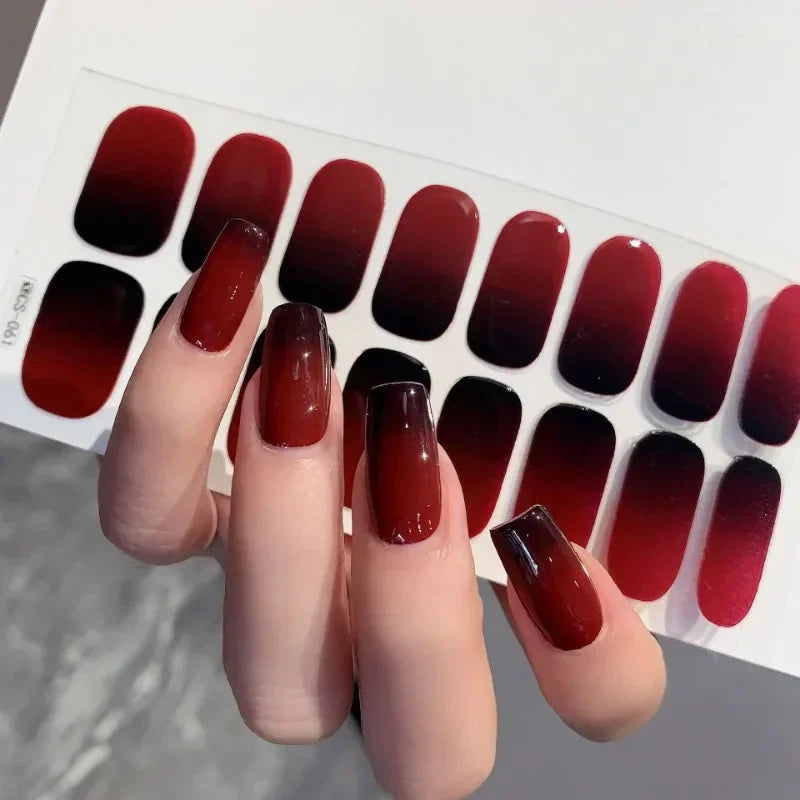 Semi-cured Gel Nail Stickers for UV Lamp