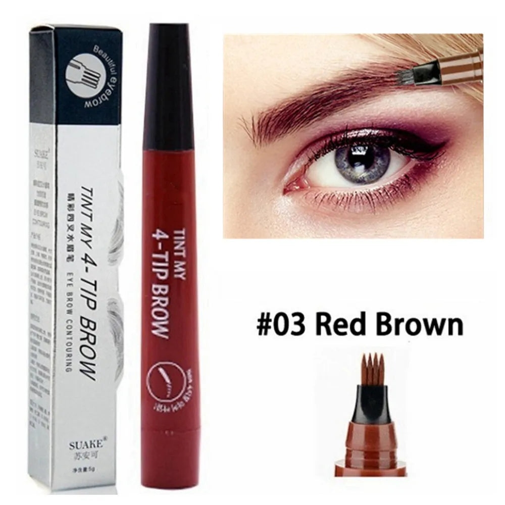 5 Colors Liquid Long Lasting Eyebrow Pencil for Women