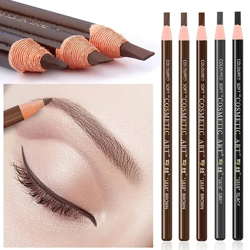 5pcs Professional Microblading, Waterproof Eyebrow Pencil