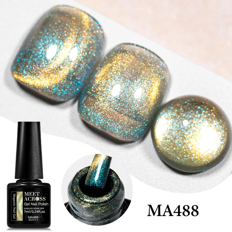 Cat Eye Gel Nail Polish With Magnet