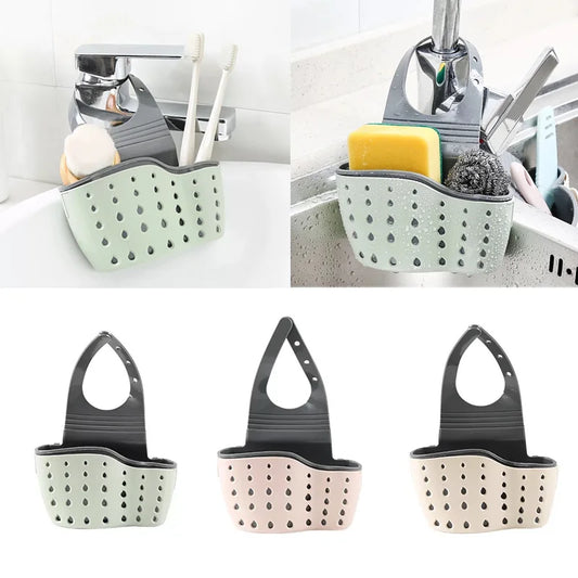 Kitchen Portable Hanging Drain Basket for Sponge & Soaps