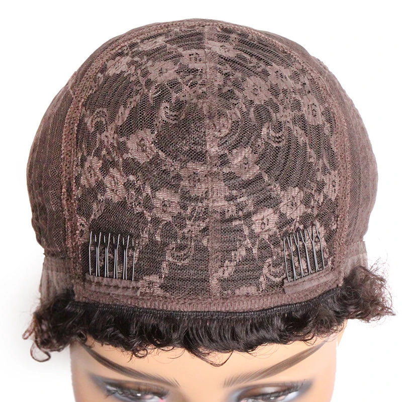 Short Curly Human Hair Wig