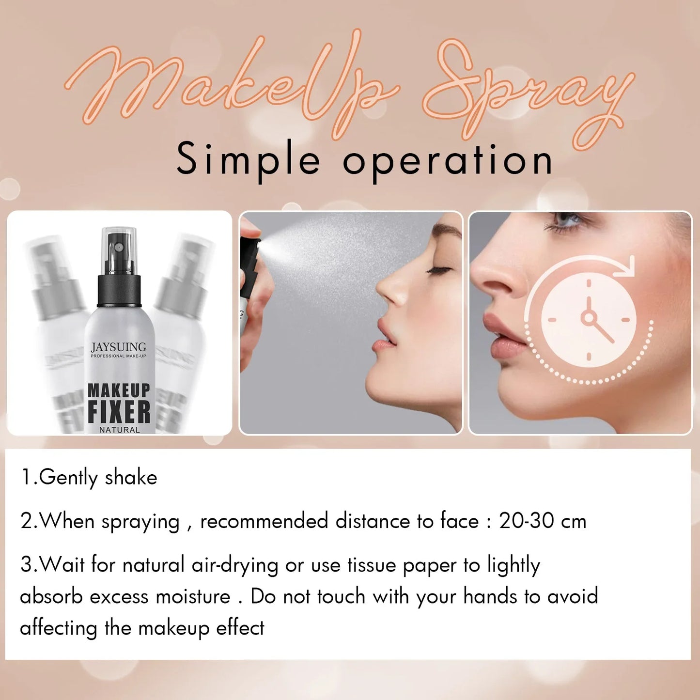 Makeup Setting Spray Matte Finish Long Lasting Lightweight & Waterproof