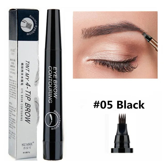 5 Colors Liquid Long Lasting Eyebrow Pencil for Women