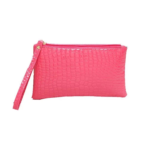 Fashion Croc Pattern Women Small Cosmetics Pouch