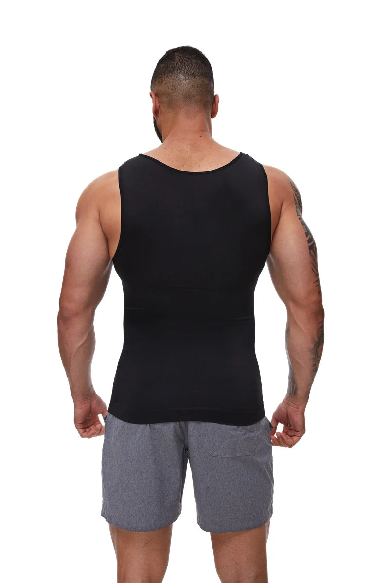 Men Tummy Shapewear Compression Shirt for Flat Belly