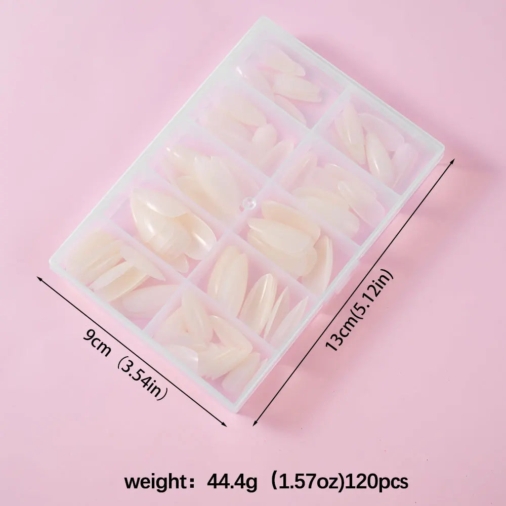 120Pcs Almond False Nail Tips