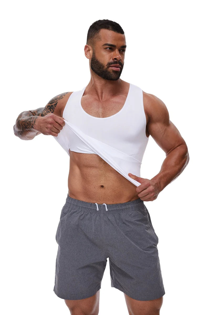 Men Tummy Shapewear Compression Shirt for Flat Belly