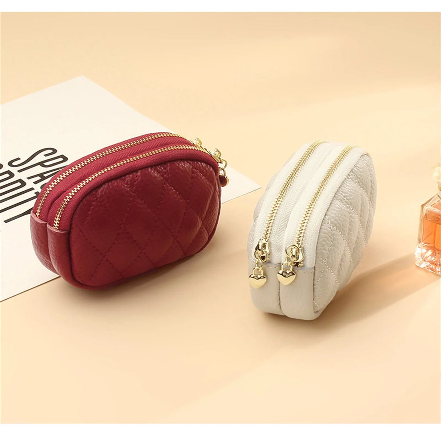 Pu Leather Key Tag Coin Purse Women/Men