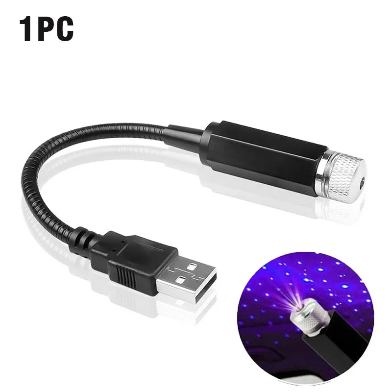 Mini Starry Laser Projector Lights for Car Interior  Roof, USB